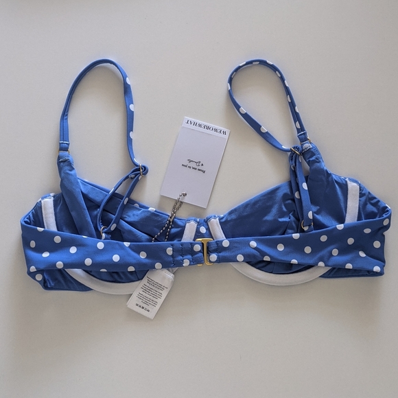 {WeWoreWhat} Brand New Palace Blue Vintage Bra Top - Picture 7 of 10